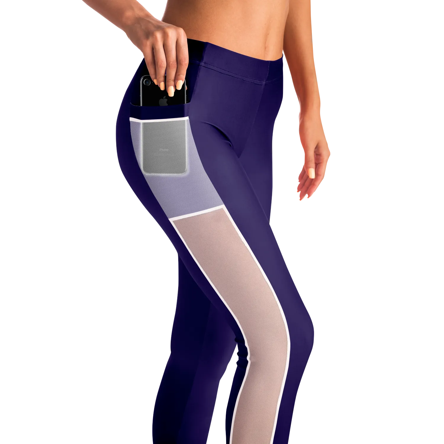 ATHLETIC APPARATUS NAVY RWB V1 MESH POCKET LEGGING