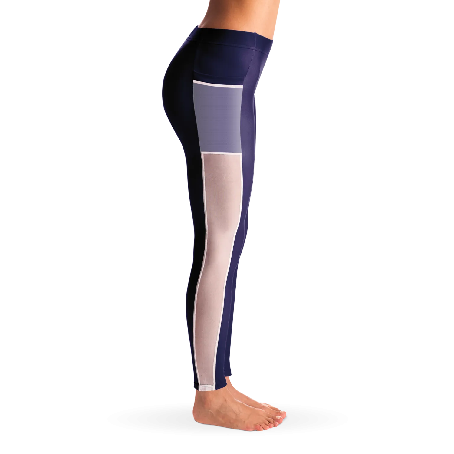 ATHLETIC APPARATUS NAVY RWB V1 MESH POCKET LEGGING