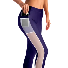 ATHLETIC APPARATUS NAVY RWB V1 MESH POCKET LEGGING