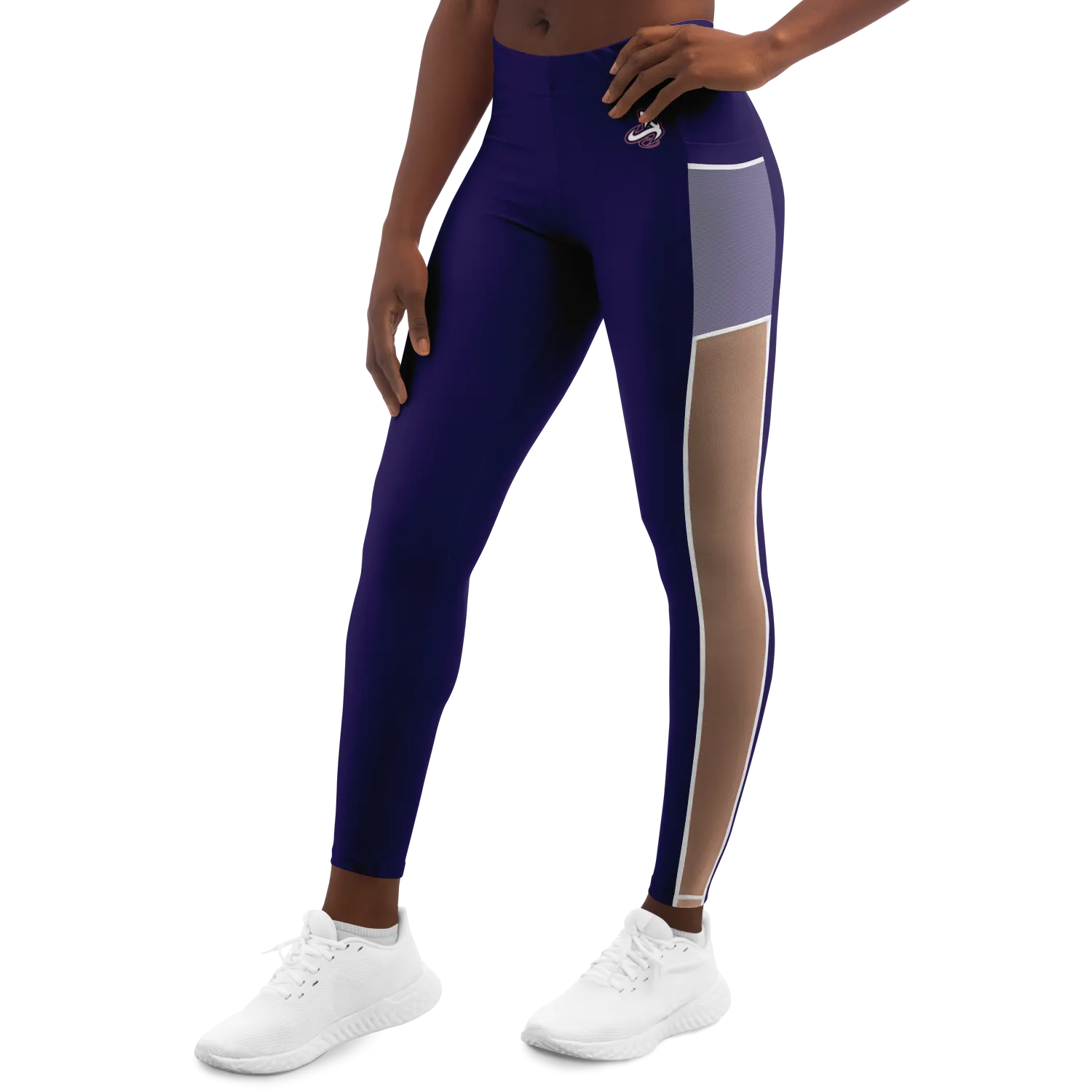 ATHLETIC APPARATUS NAVY RWB V1 MESH POCKET LEGGING