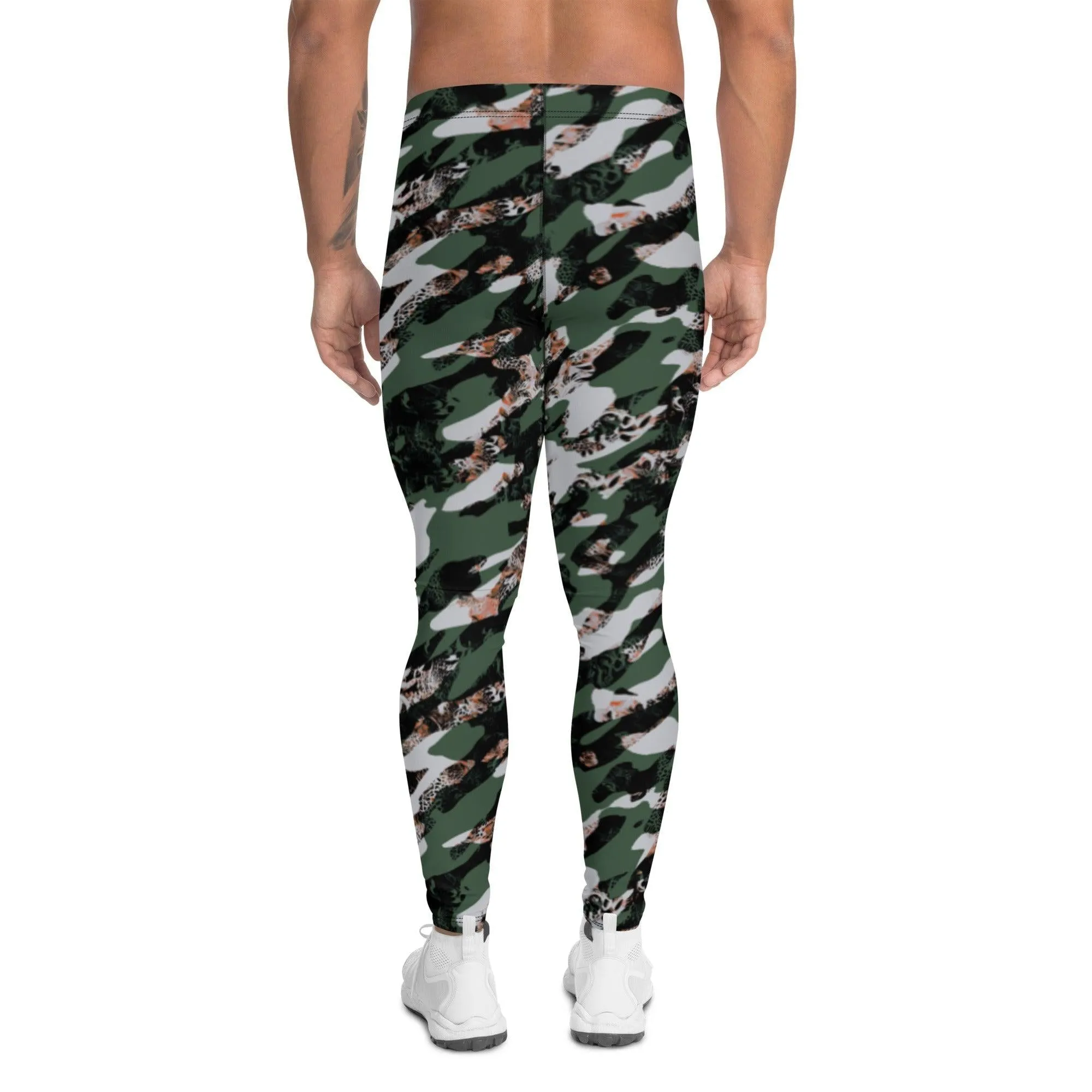 Black Camouflage Men's Leggings
