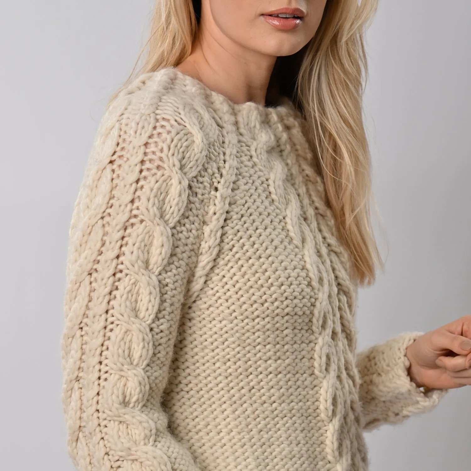 Cable Jumper Knitting Kit