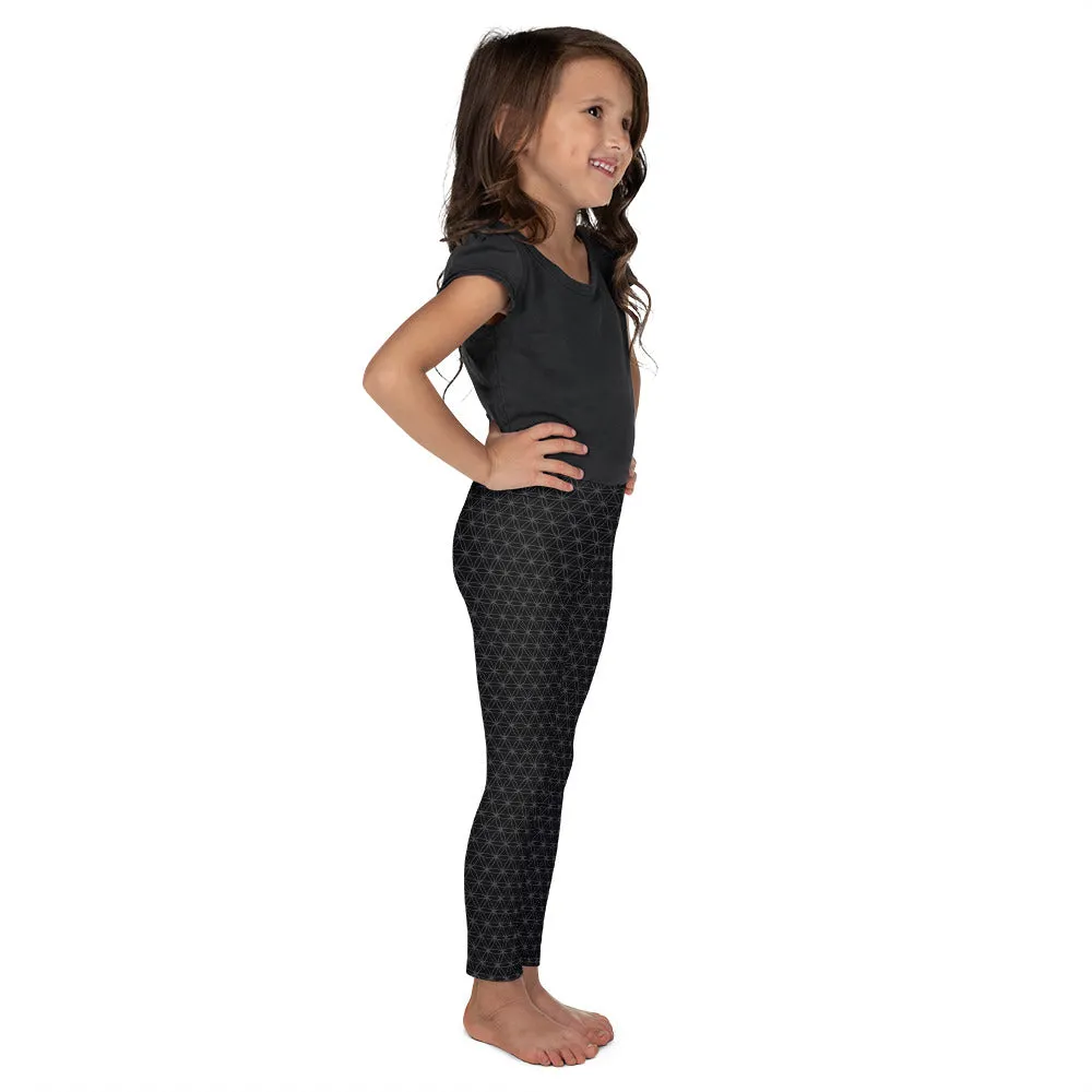 Circle Flower Kid's Leggings, Toddler boys and girls leggings for the whole family