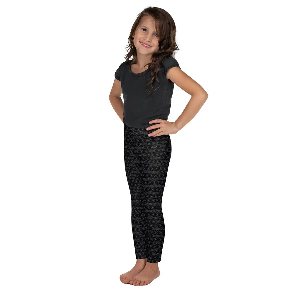 Circle Flower Kid's Leggings, Toddler boys and girls leggings for the whole family