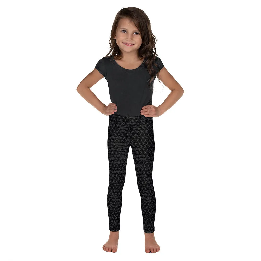 Circle Flower Kid's Leggings, Toddler boys and girls leggings for the whole family