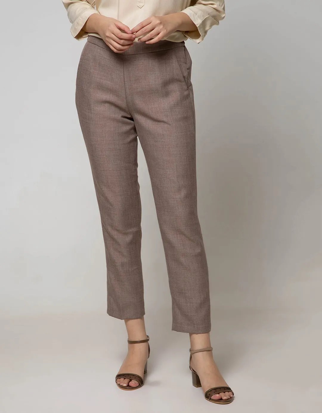 Connexion Long Pants Skinny Ankle Krt Blkg Skar-Nw:Black:8:Solid:Long Pants