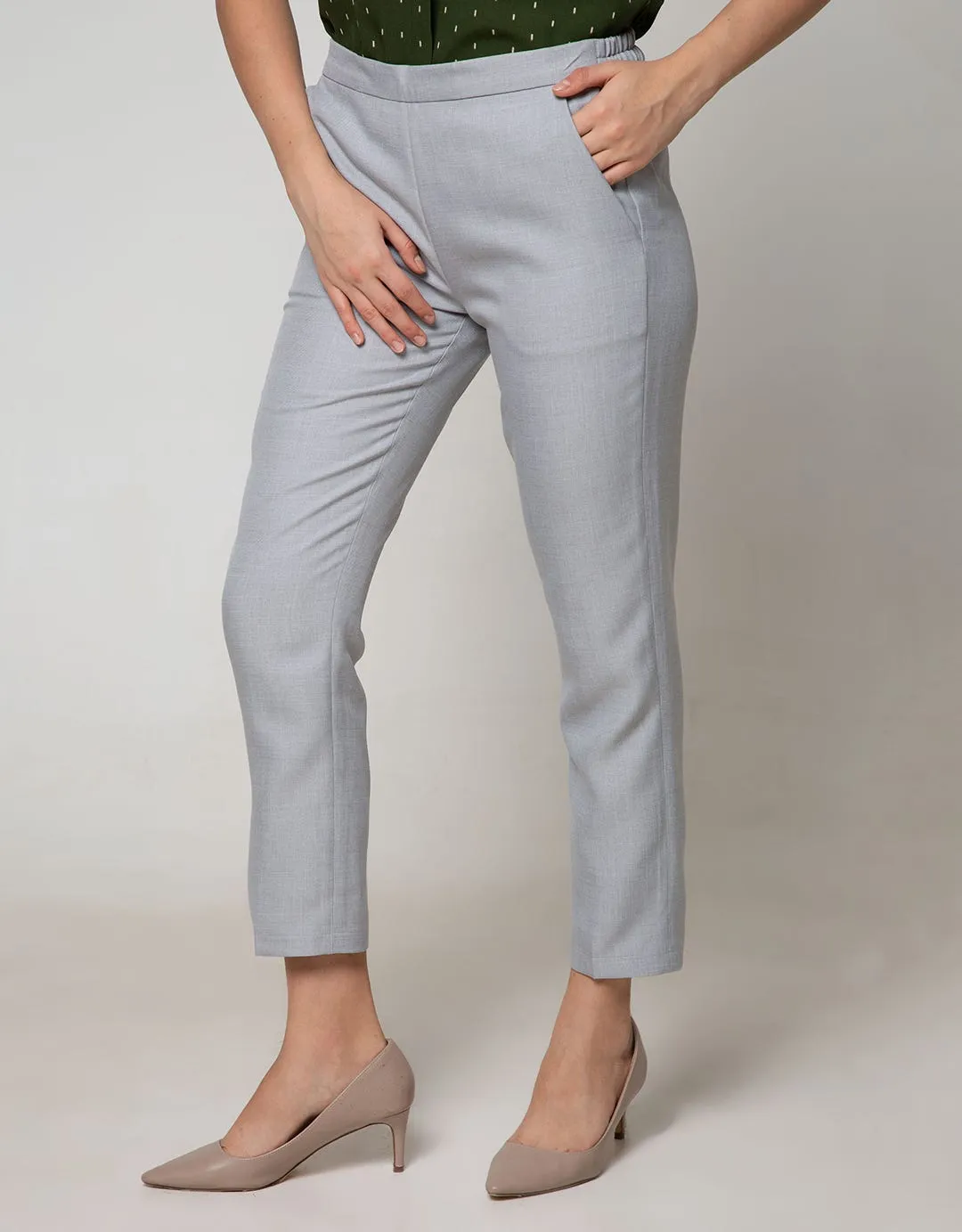 Connexion Long Pants Skinny Ankle Krt Blkg Skar-Nw:Black:8:Solid:Long Pants