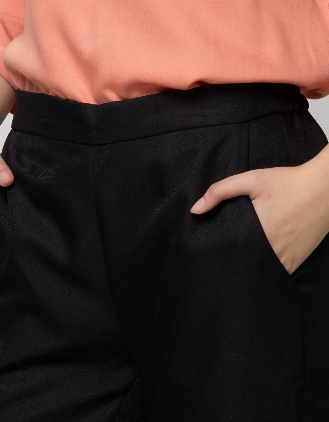 Connexion Long Pants Skinny Ankle Krt Blkg Skar-Nw:Black:8:Solid:Long Pants