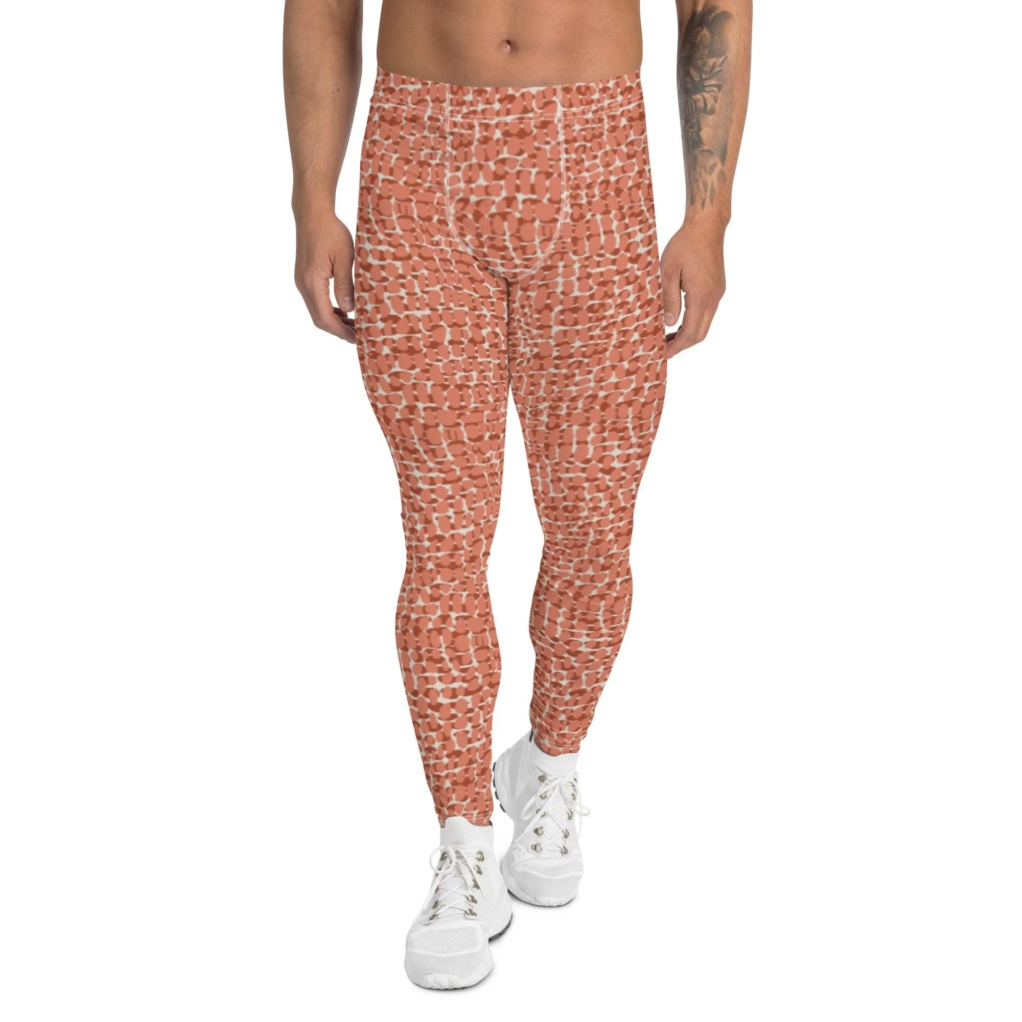Copper Animal Print Men's Leggings