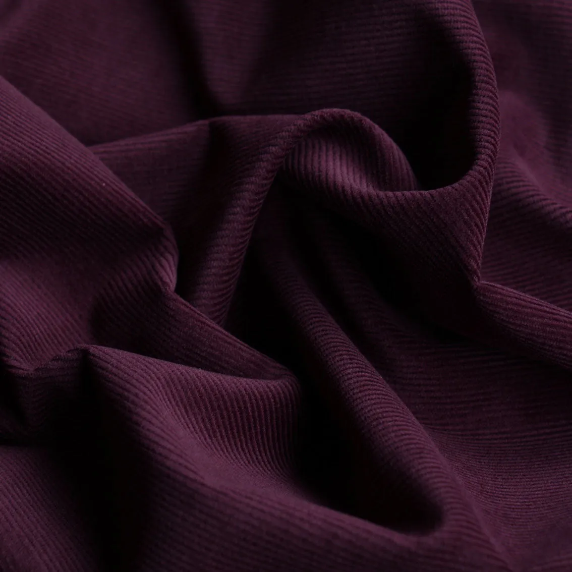 Corded Grape Pinwale Corduroy