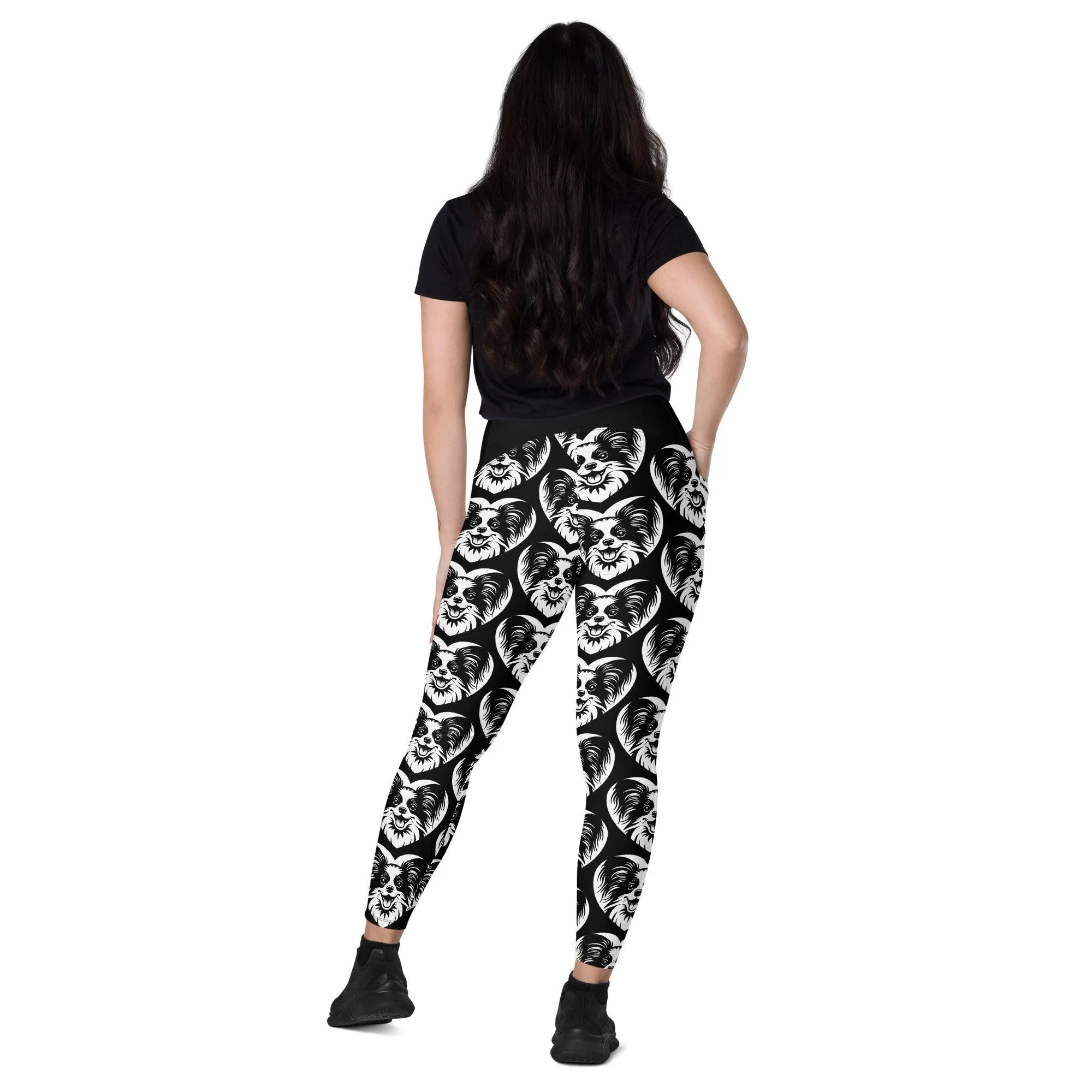 DOG BREED LEGGINGS with pockets - PAPILLON - HERTTAHOUND