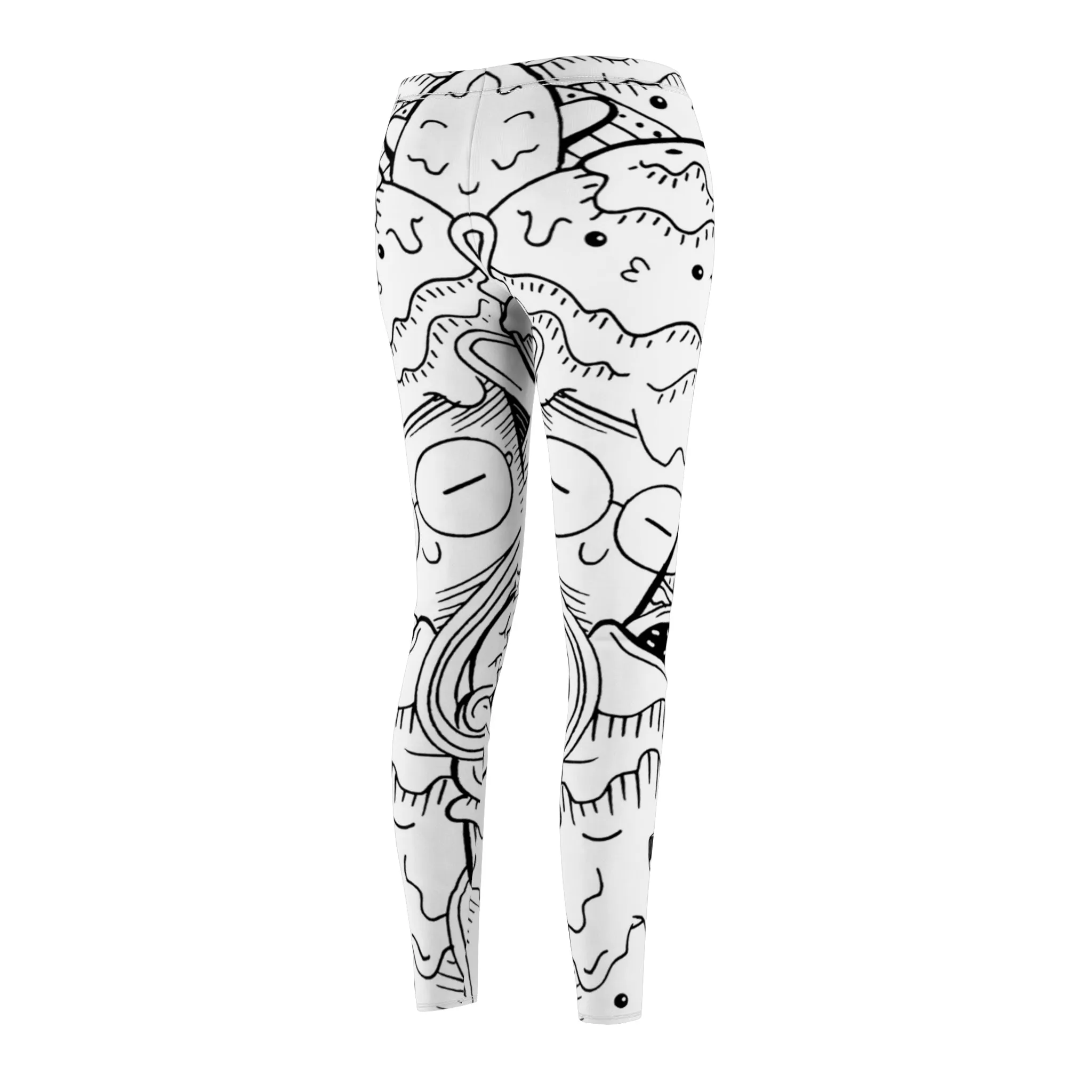 Doodle Icecream - Inovax Women's cut & sew Casual Leggings