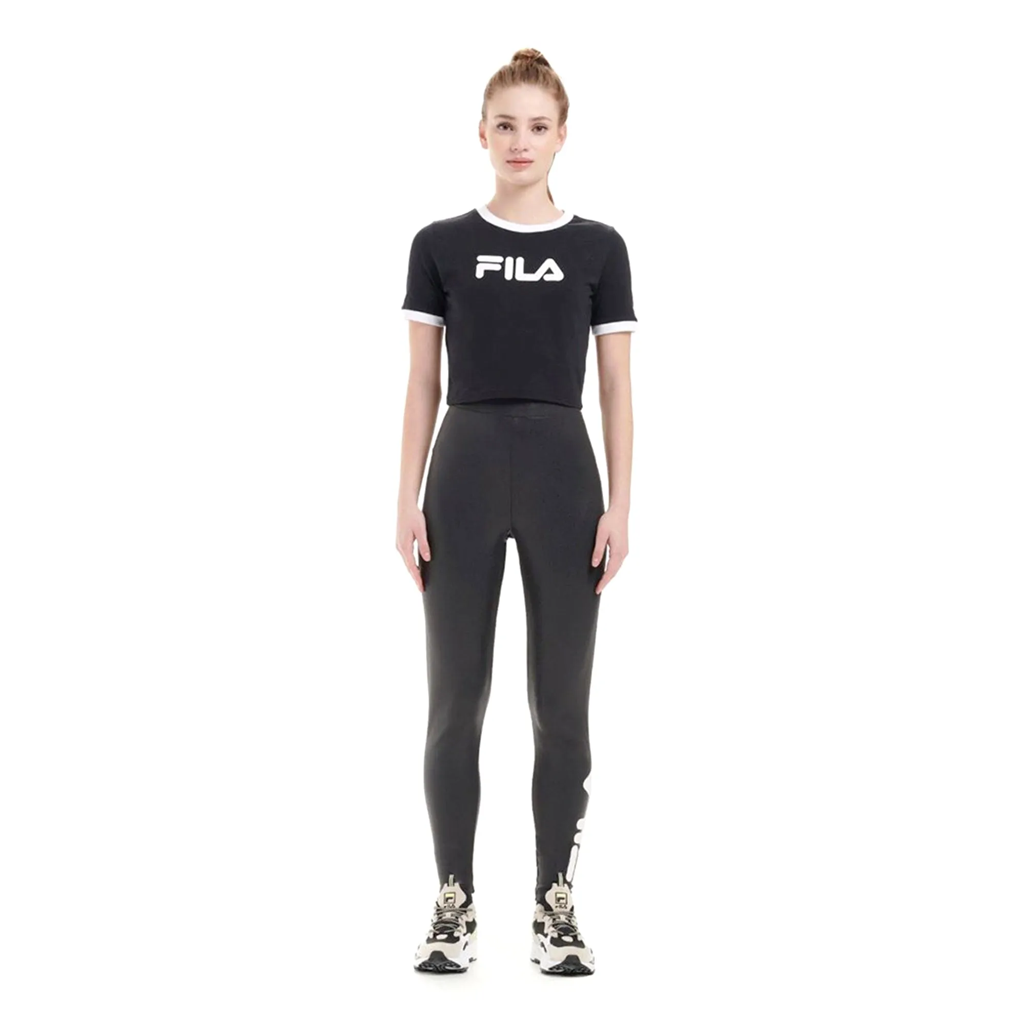 Fila Skyler High Waist Women's Leggings Black-White