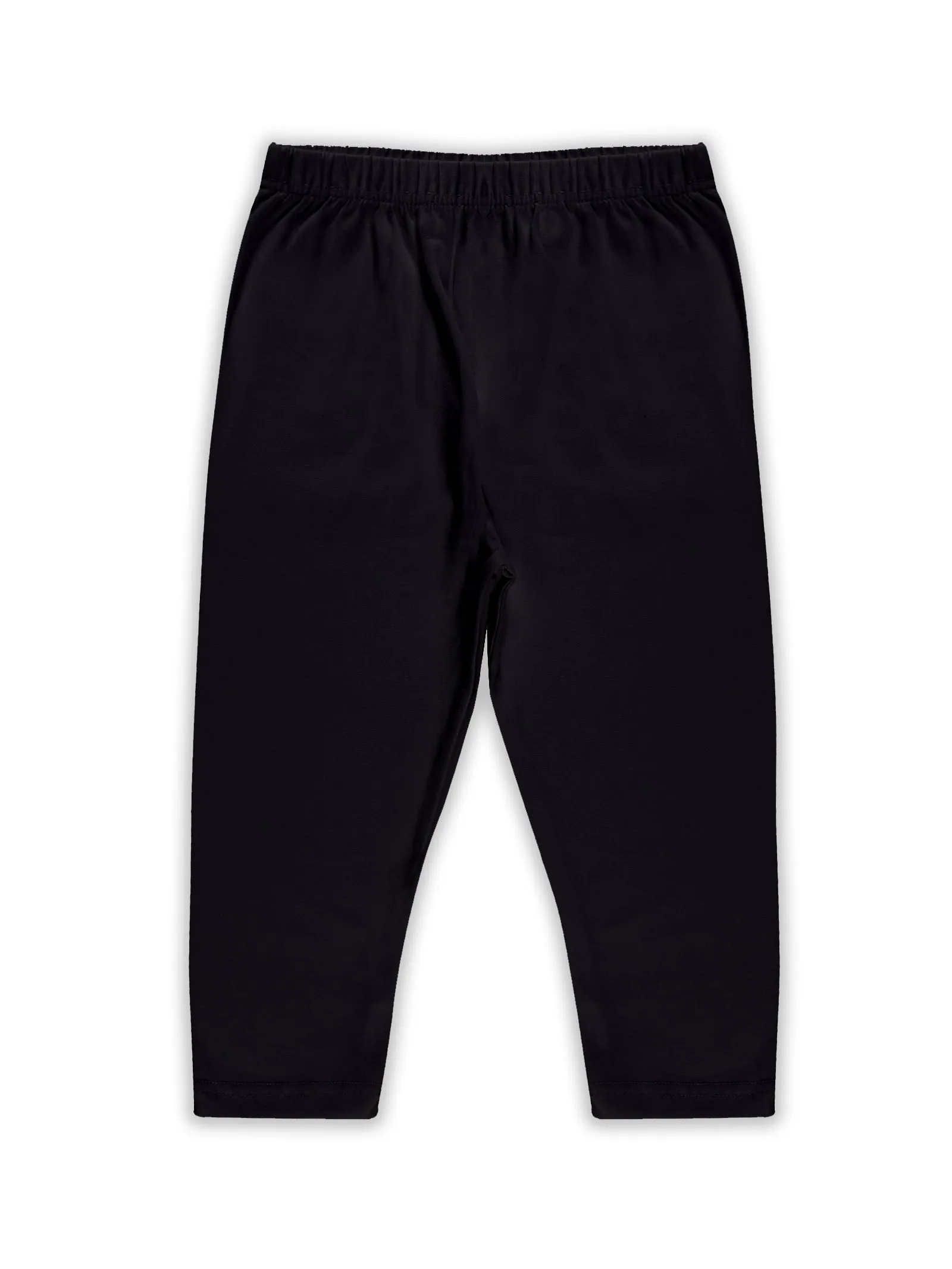 Girls Solid Capri Legging Pack of 2