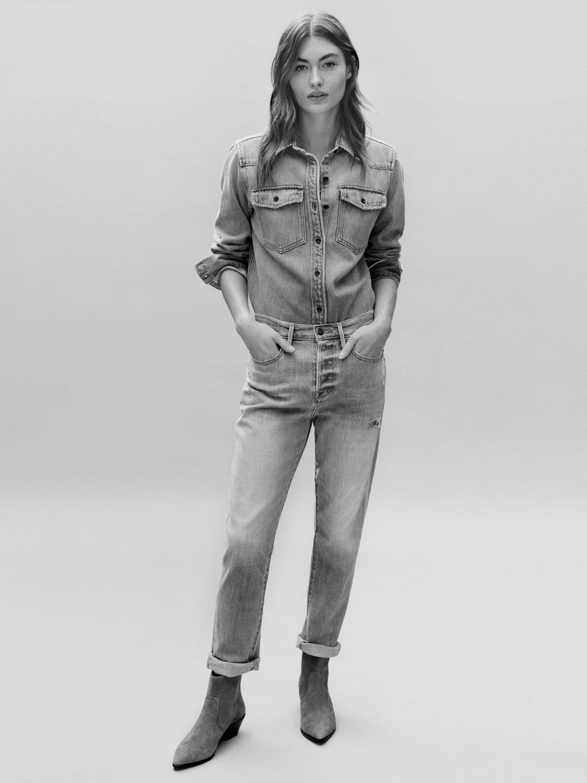 Heritage Denim Shirt -- Bellflower