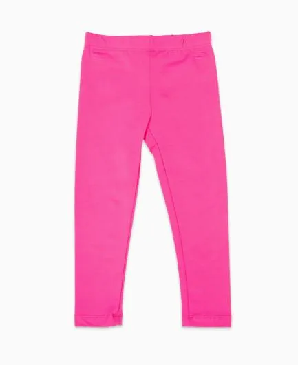 Korango Cotton Stretch Leggings - Hot Pink