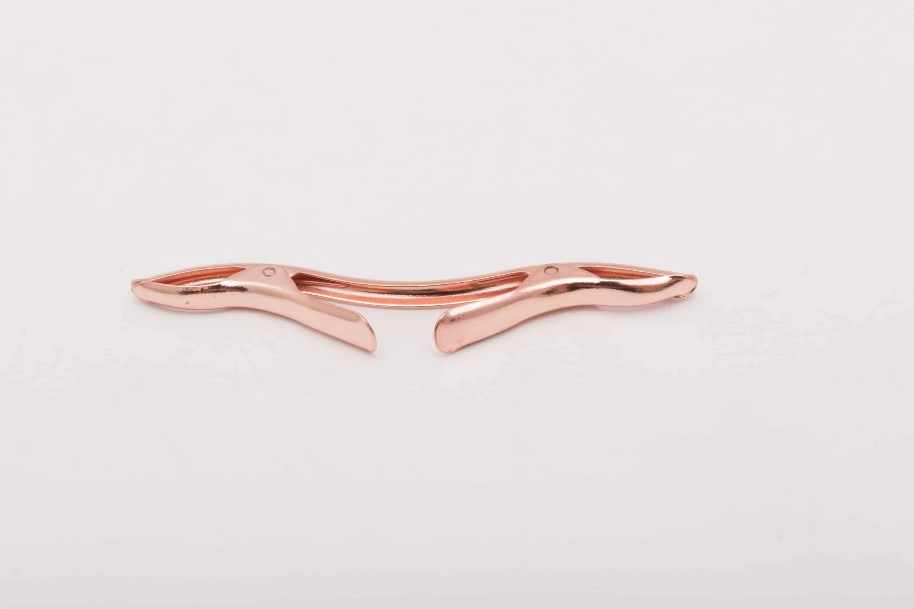 Large Rose Gold Collar Clip for Medium to Wide Spread Collars