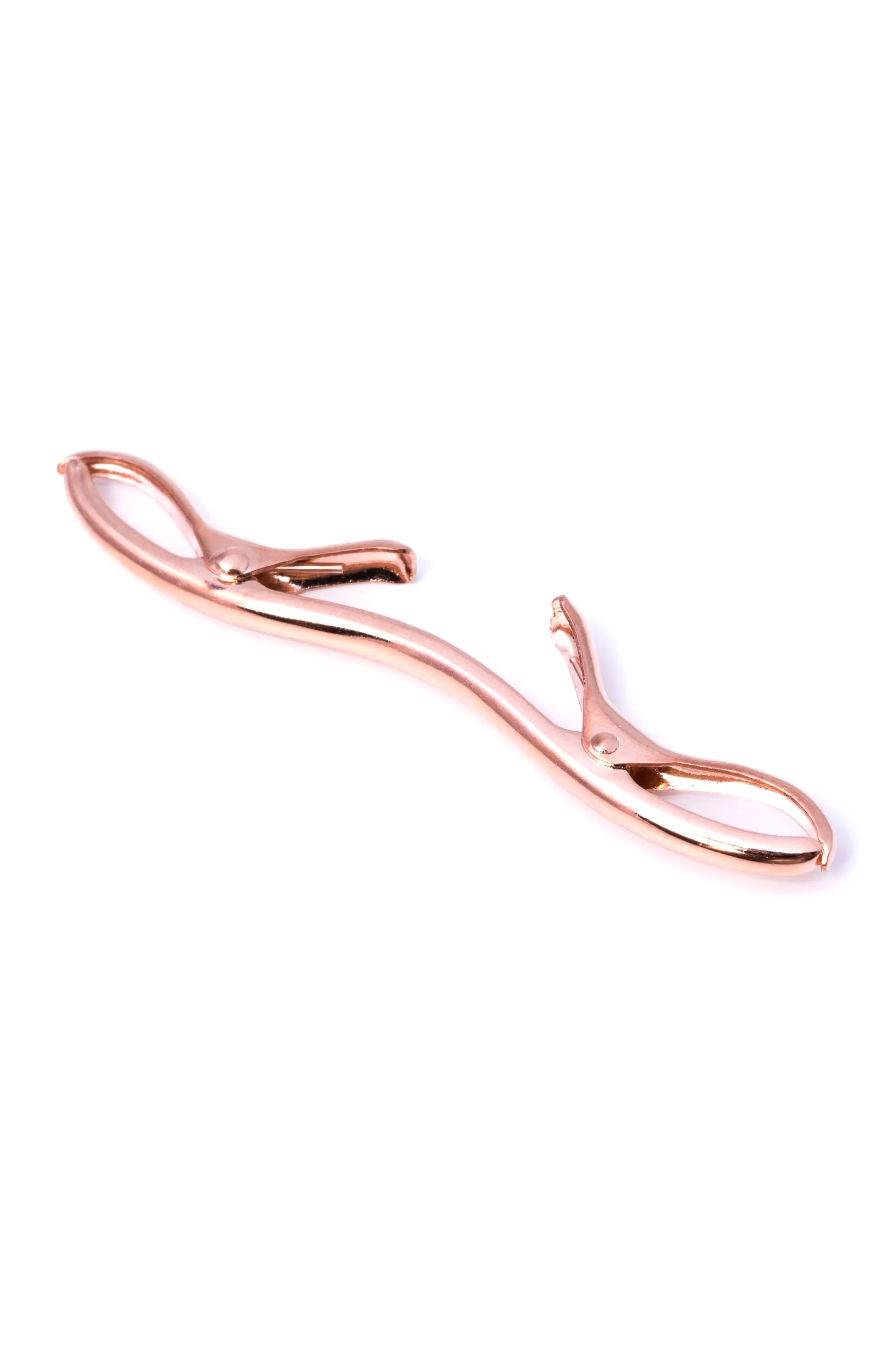 Large Rose Gold Collar Clip for Medium to Wide Spread Collars