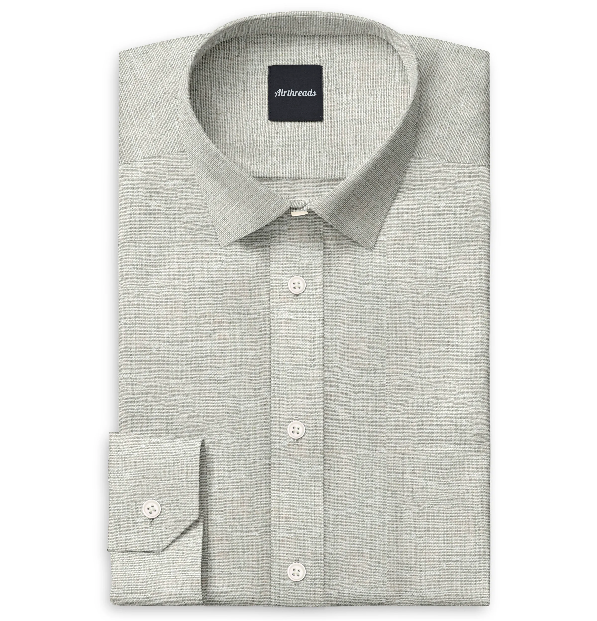 Long Sleeve Linen Shirt in Sand