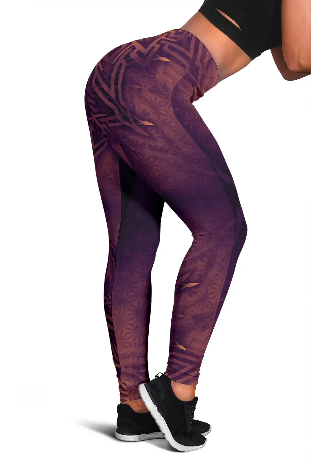 Mystical Aum Chakra Mandala - Amethyst | Leggings | Mandalazed