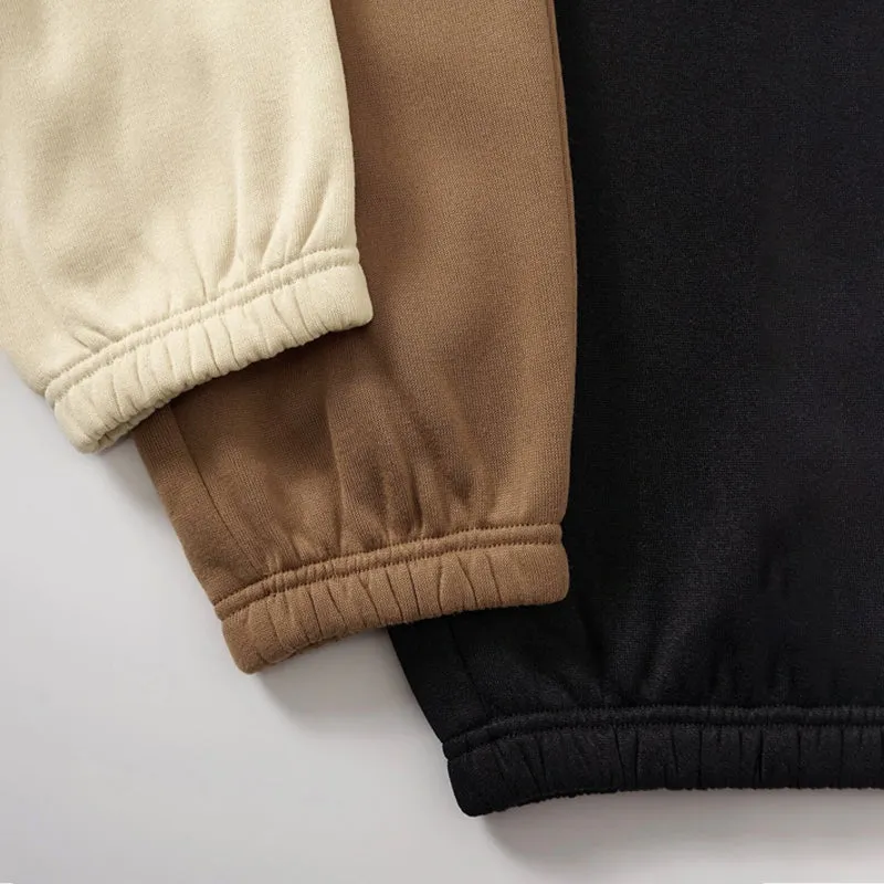 Pack Of 3 Solid Elastic Waist Thermal Lined Sweatpants