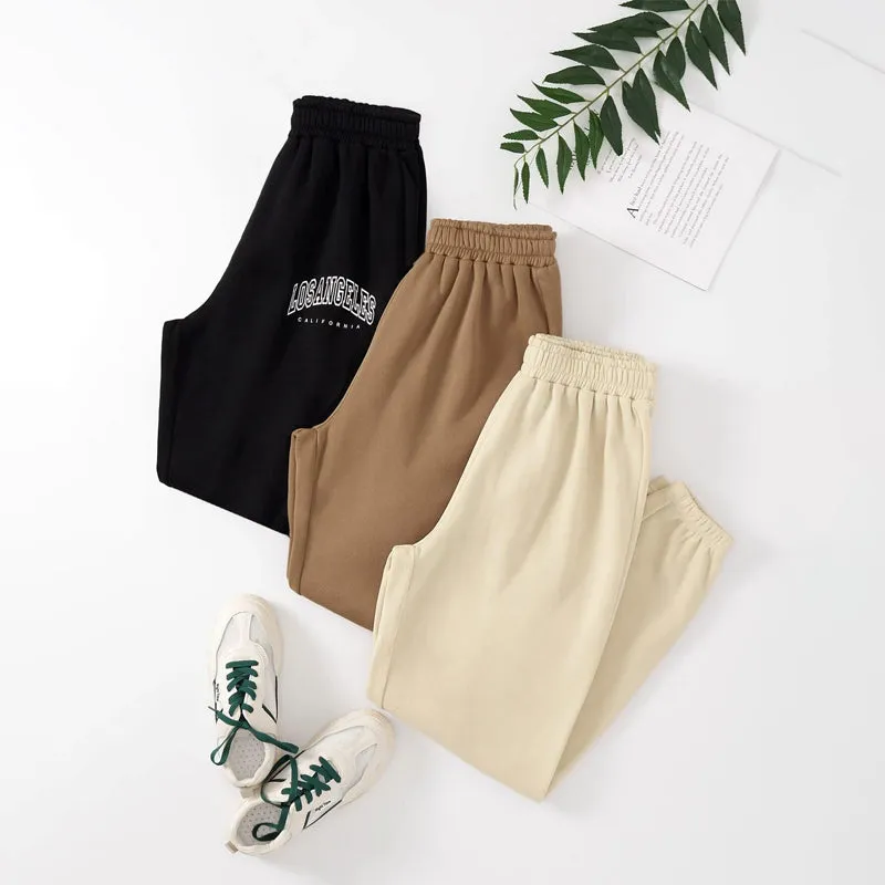 Pack Of 3 Solid Elastic Waist Thermal Lined Sweatpants