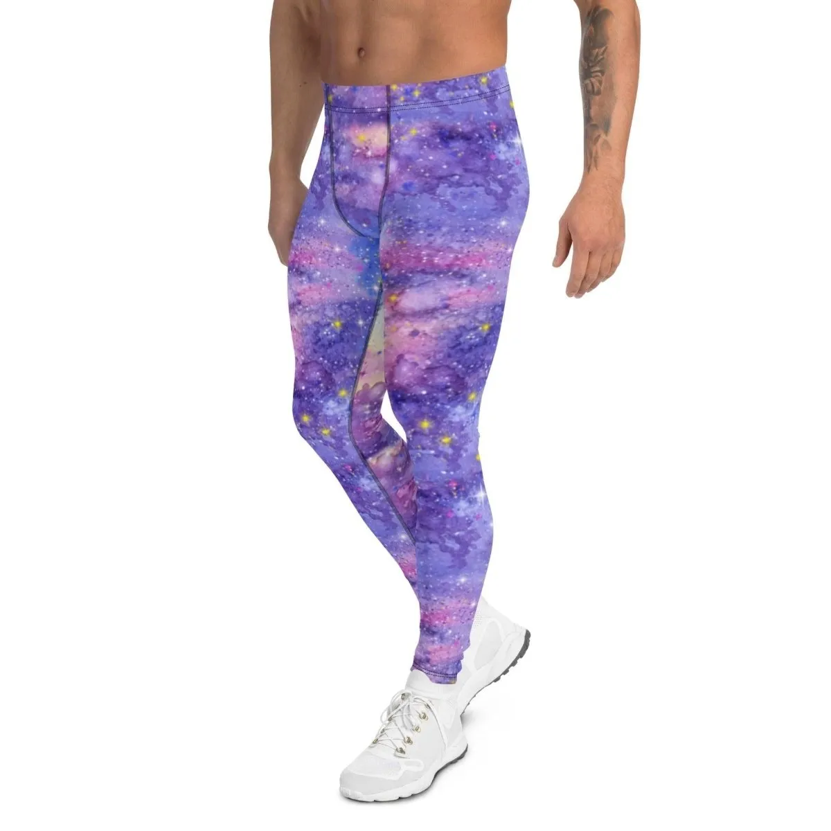 Pink Galaxy Men's Leggings