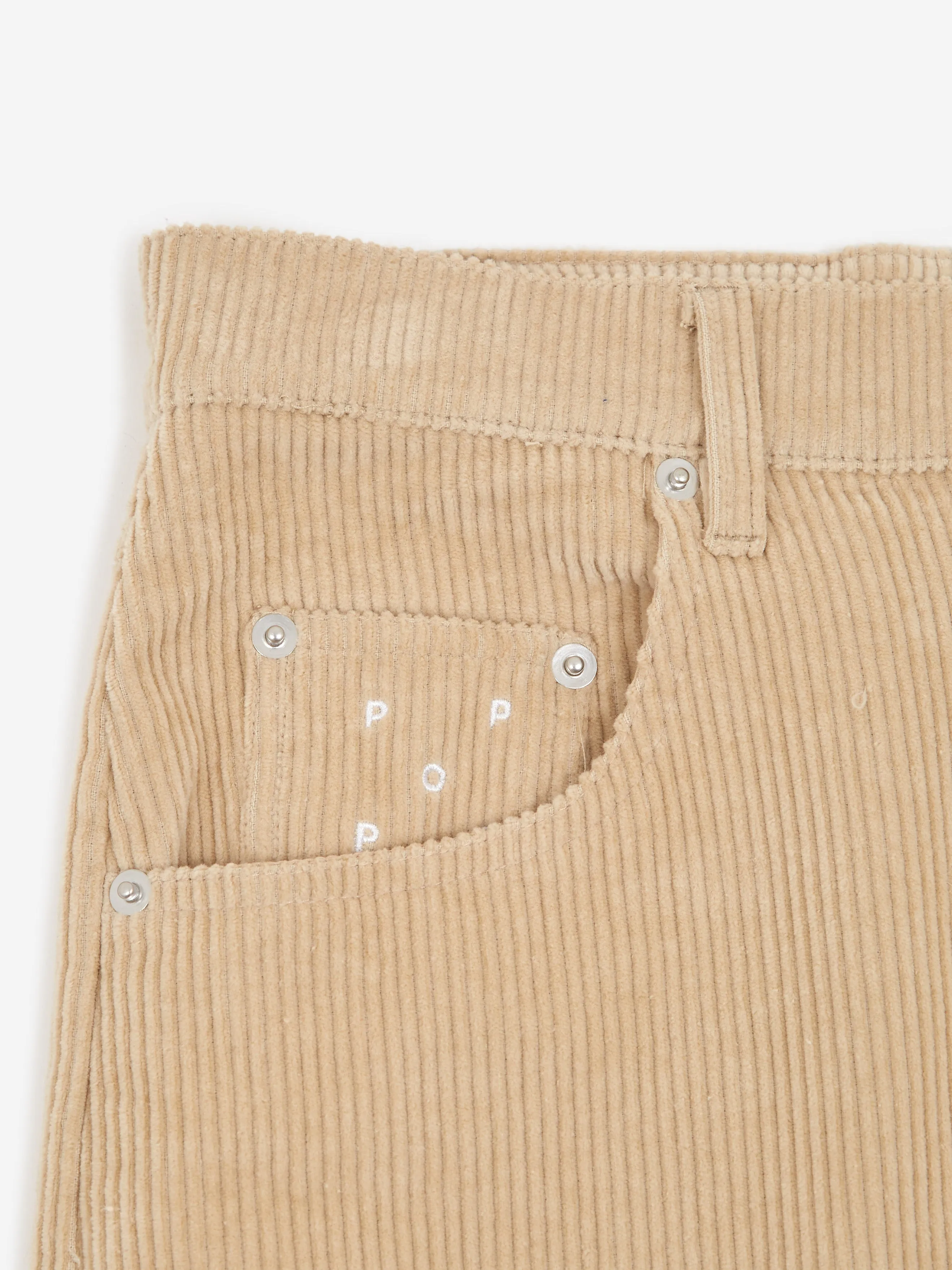 Pop Trading Company Drs Corduroy Pant - White Pepper