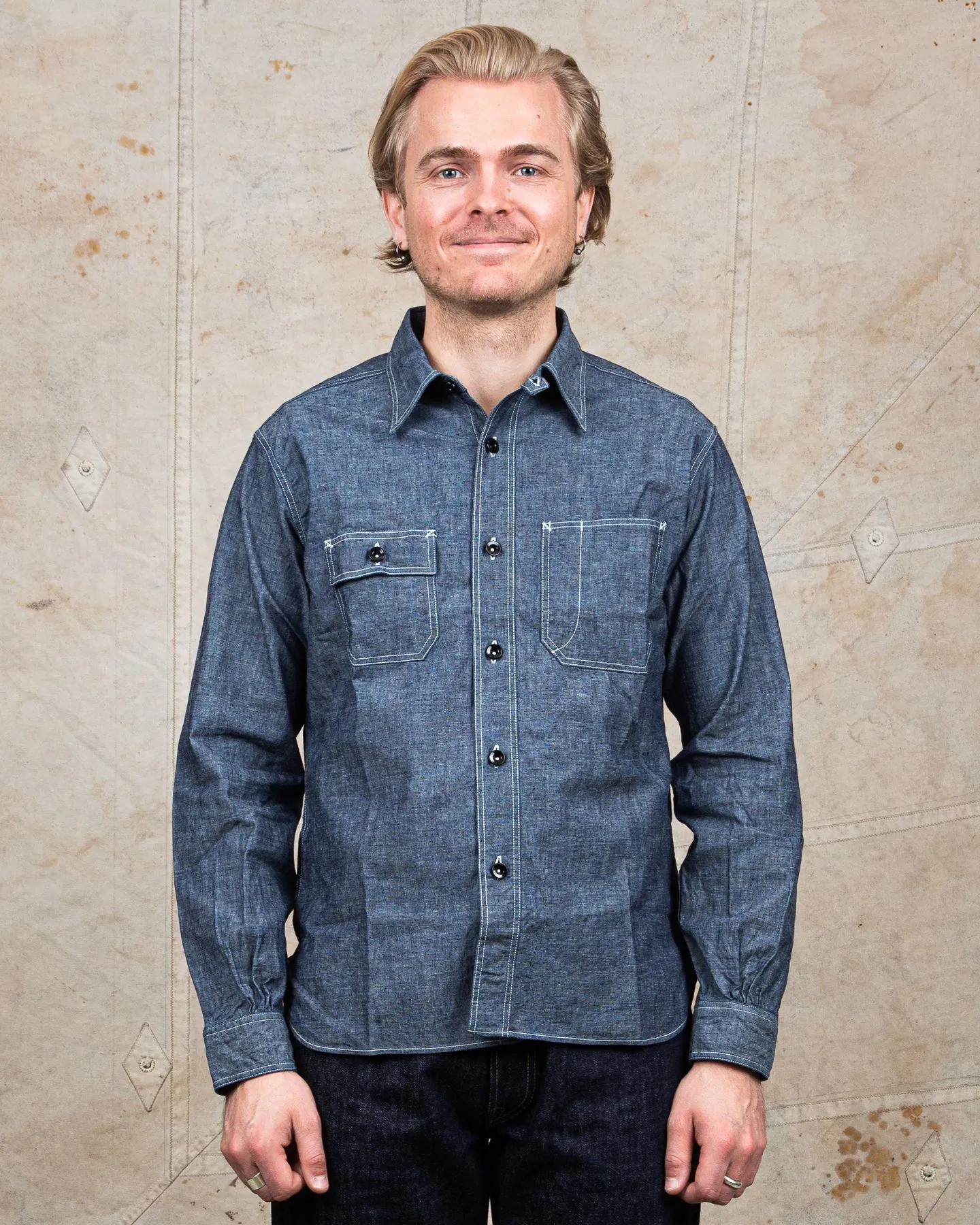 Sugar Cane & Co. Fiction Romance 6oz. Chambray Work Shirt