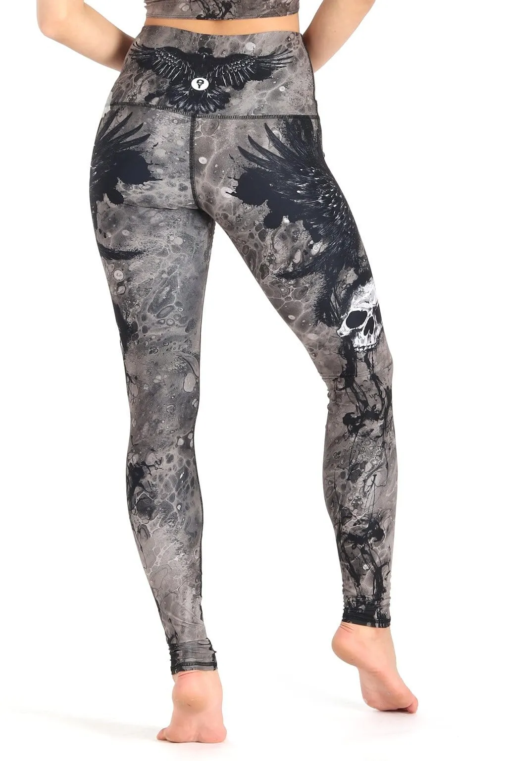 The Raven Printed Yoga Leggings