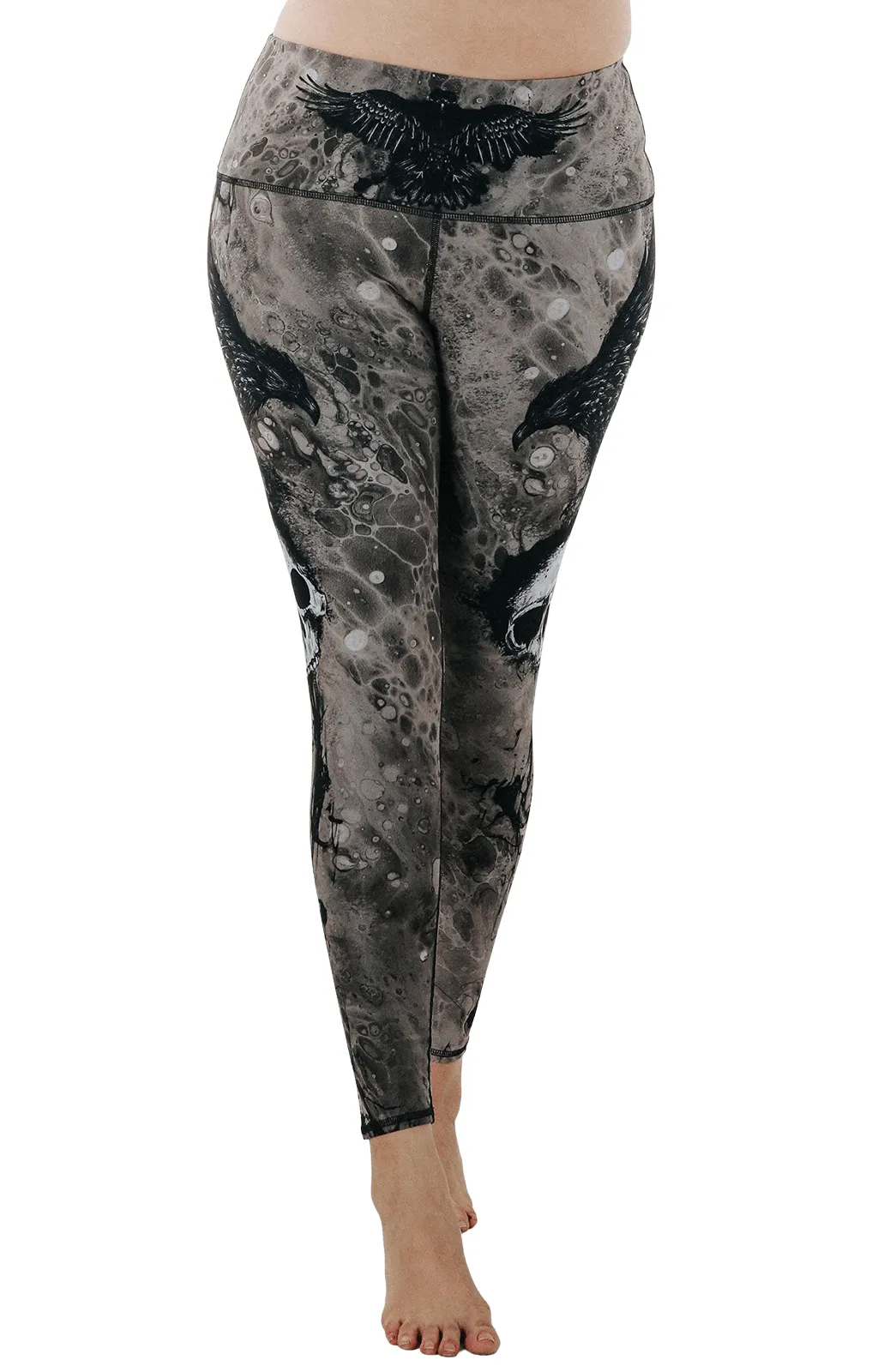 The Raven Printed Yoga Leggings